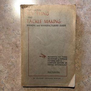 Vintage Professional Fly Tying and Tackle Making Manual and Manufacturers Guide